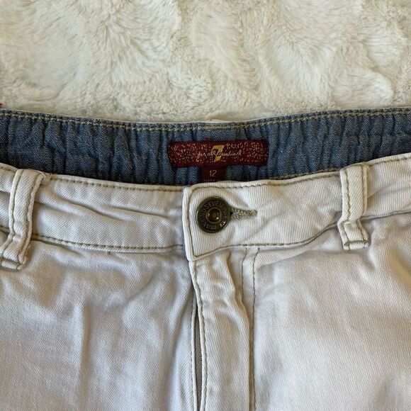 7 For All Mankind Denim Short - Girls 12 - Picture 4 of 6